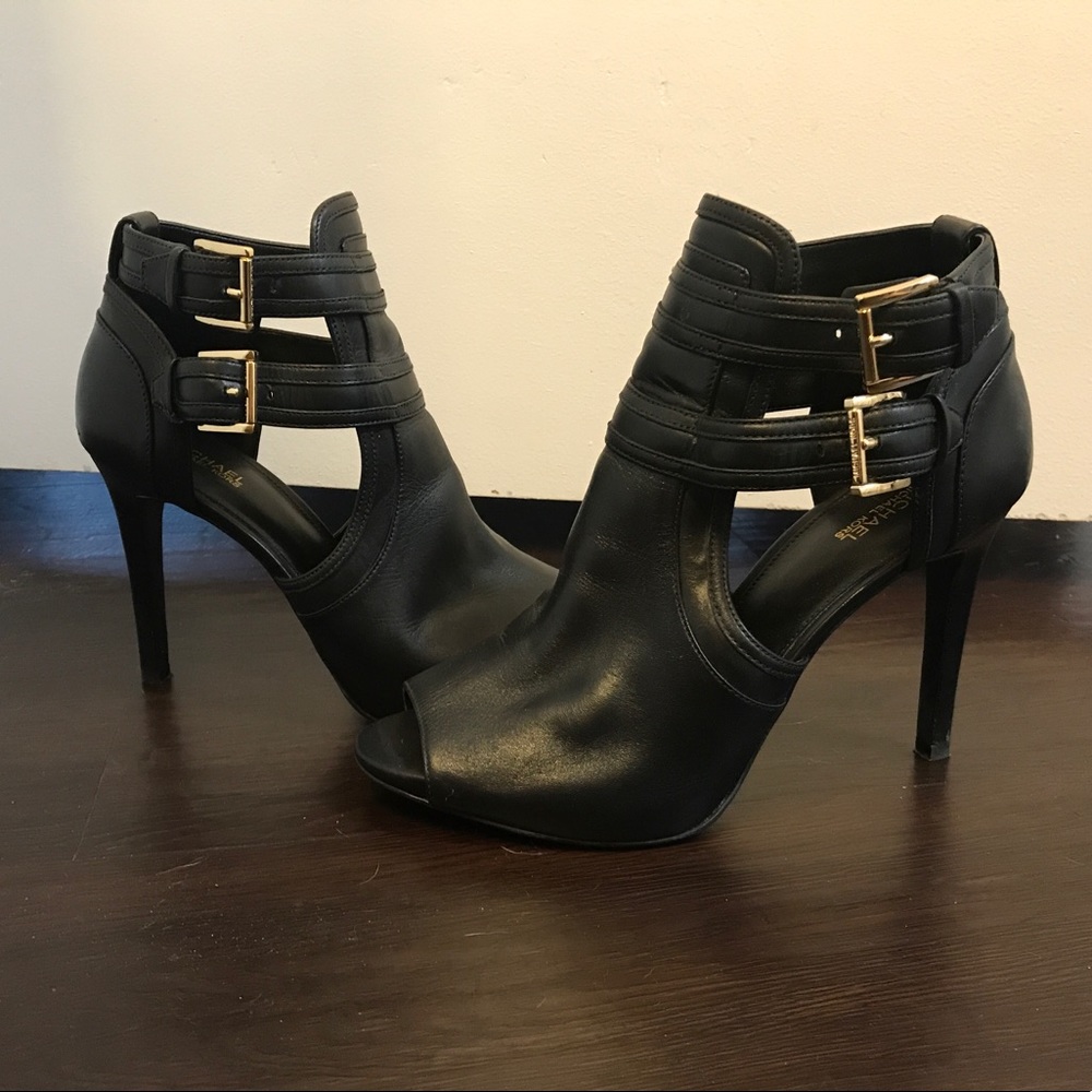 Michael Kors Open Toe Bootie Heels